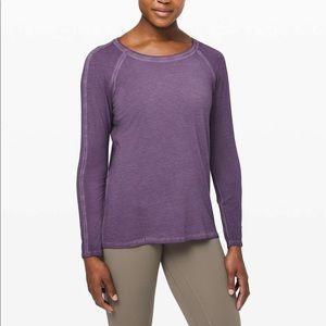 Lululemon “emerald” long sleeve top - size 4